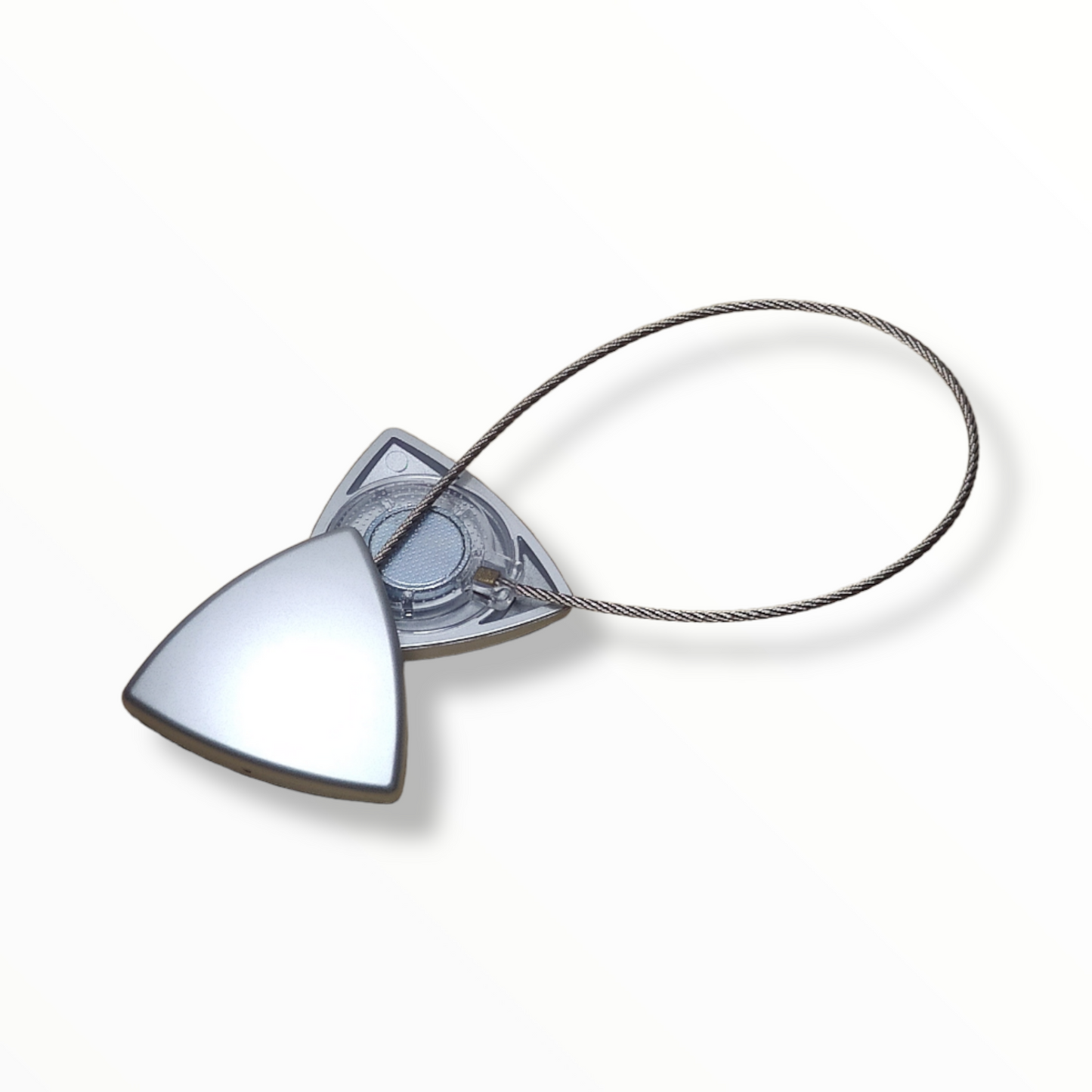 Magnethalter, Magnetclip für Gardinen und Vorhänge, Raffhalter magnetisch, dreieckig, mit Drahtschlaufe