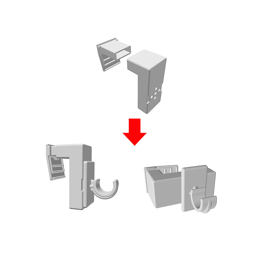 Klemmstange "California" – Caféhausstange Ø 12 mm mit Klemmhalter