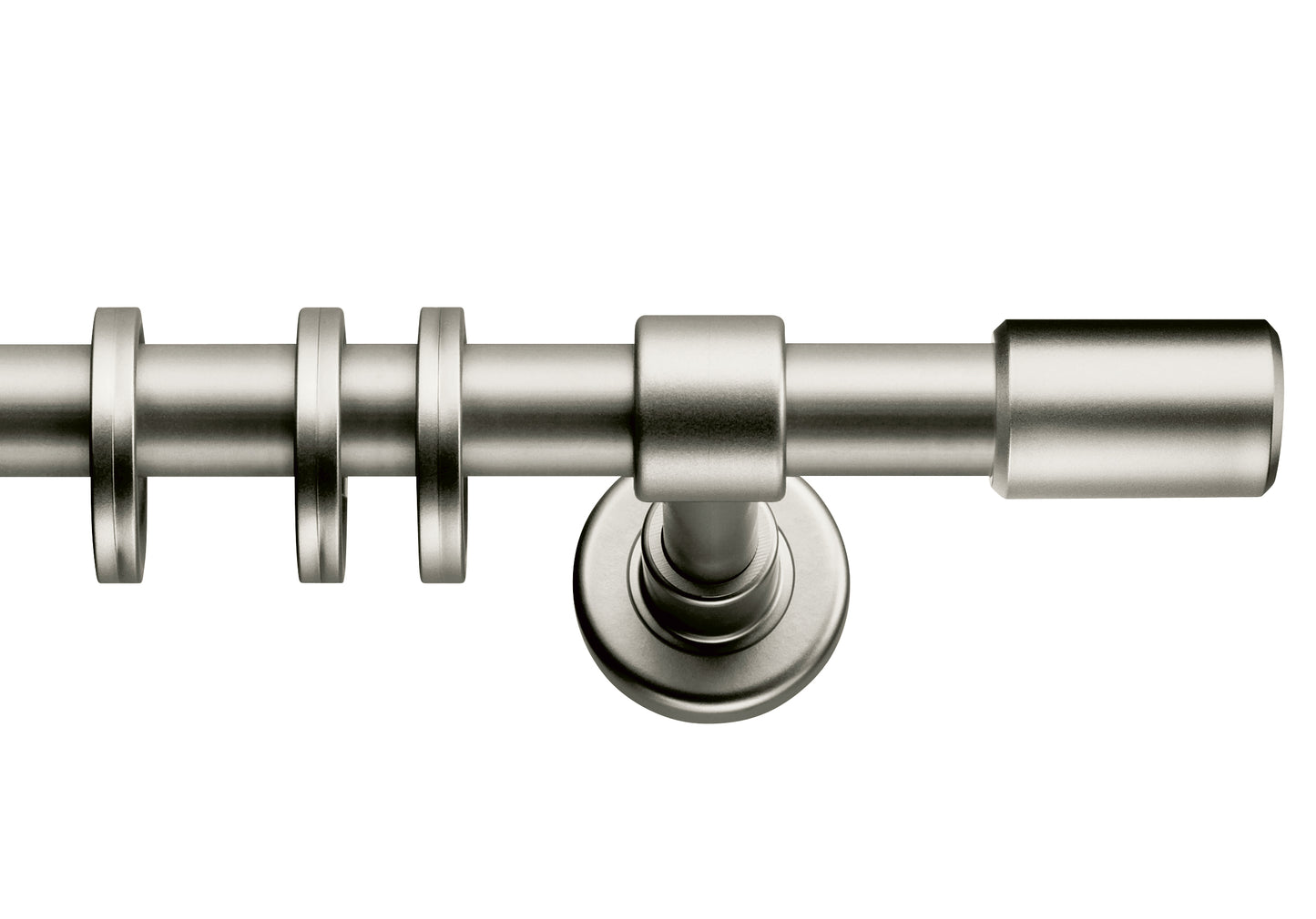 Gardinenring – Vorhangring Ø 32 x 43 mm, Kunststoff, für Gardinenstangen Ø 16 mm bis 20 mm, 10 Stück