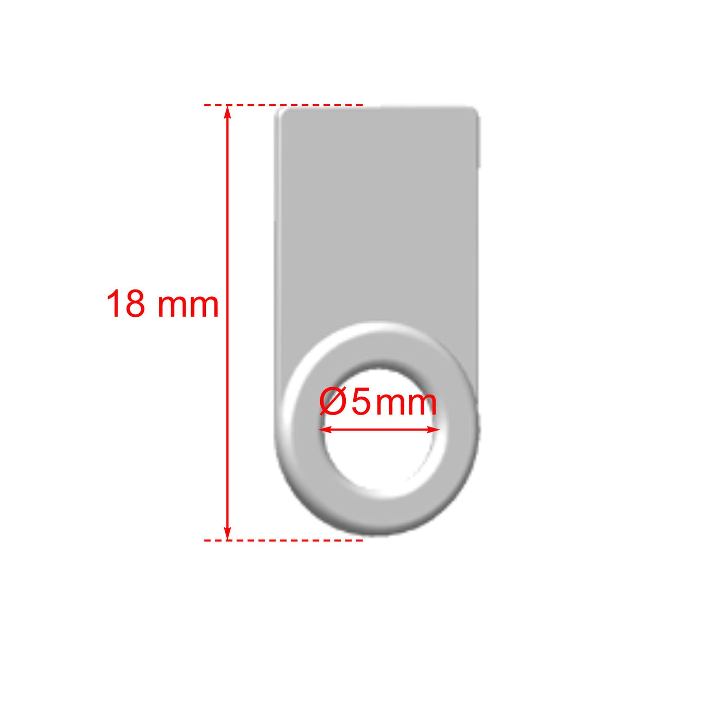 Schnurführungs-Ringe Ø 5 mm zum Annähen für Raffvorhänge, Raffgardinen & Raffrollos – 100 Stück, transparent