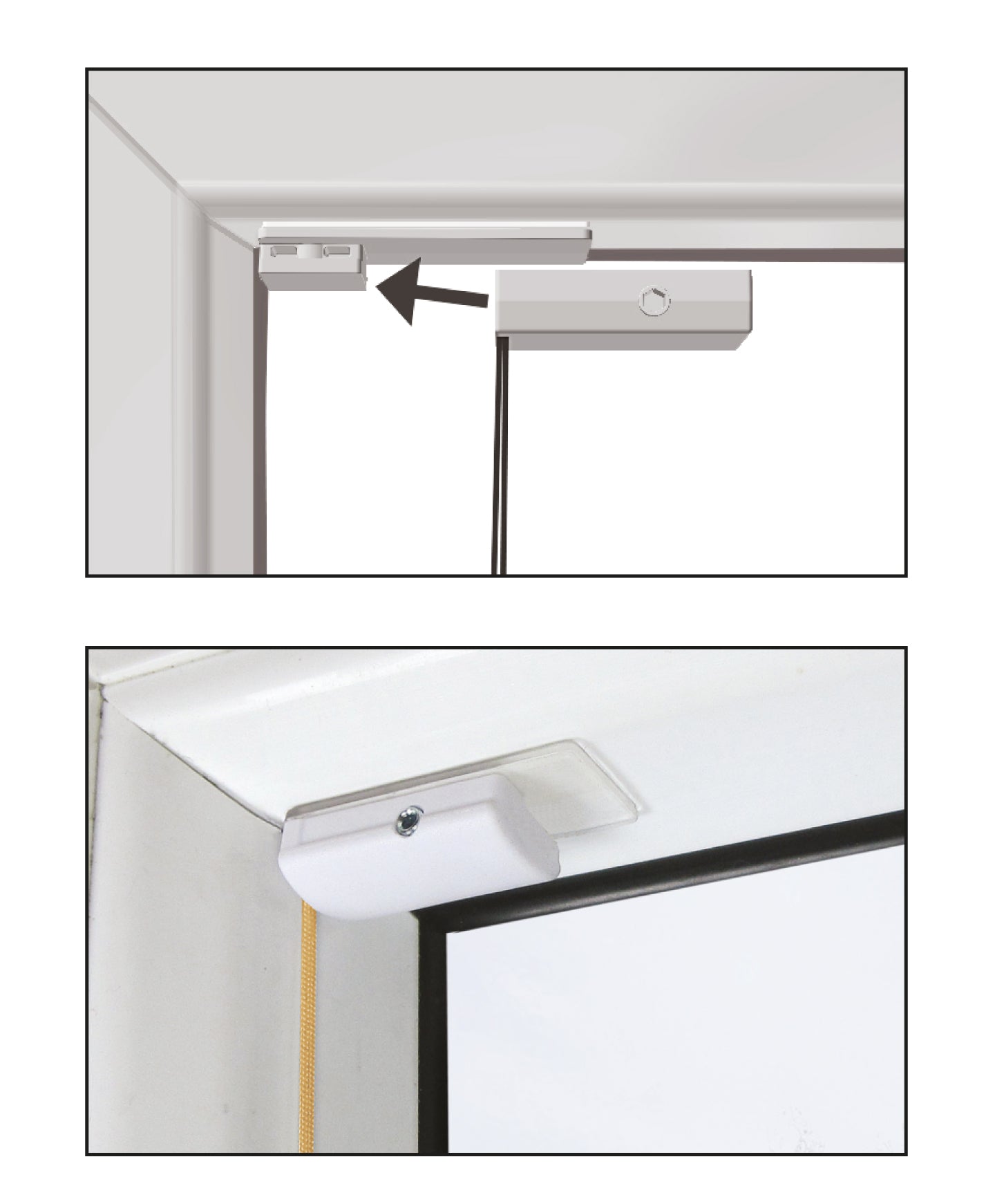 Klebehalter für Plissee System Decomatic®, 4 Stück, transparent