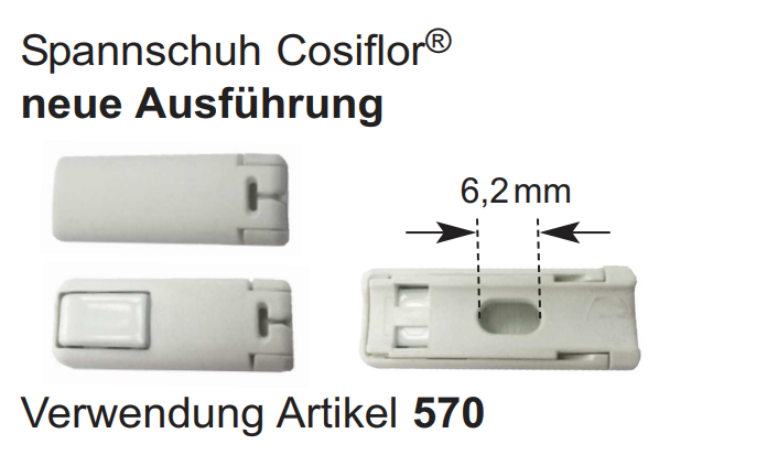 Klebehalter für Plissee System Cosiflor®, 4 Stück, transparent