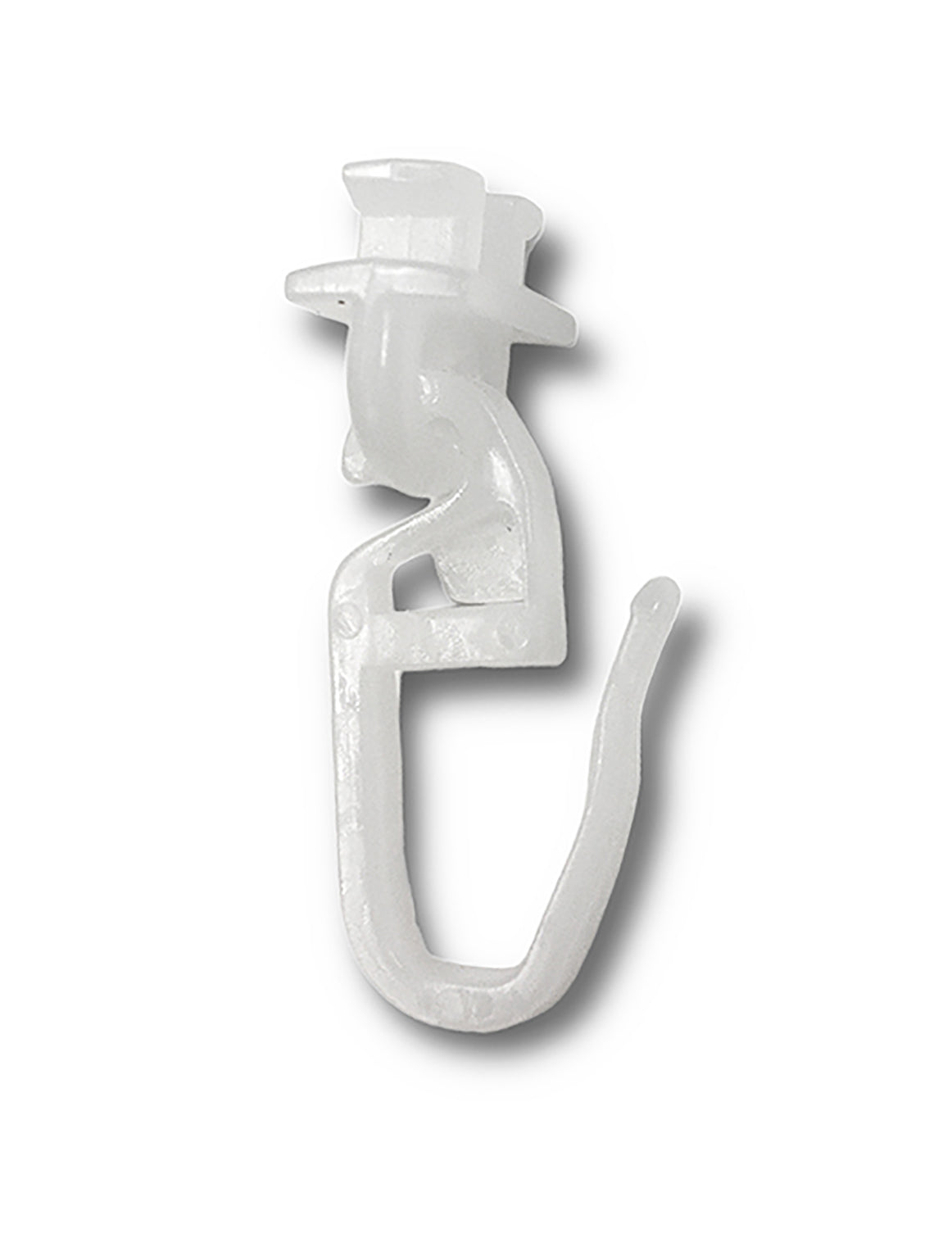 Gardinenhaken zum Eindrehen & Ausdrehen – Vorhangschienengleiter, 100 Stück, weiß oder schwarz