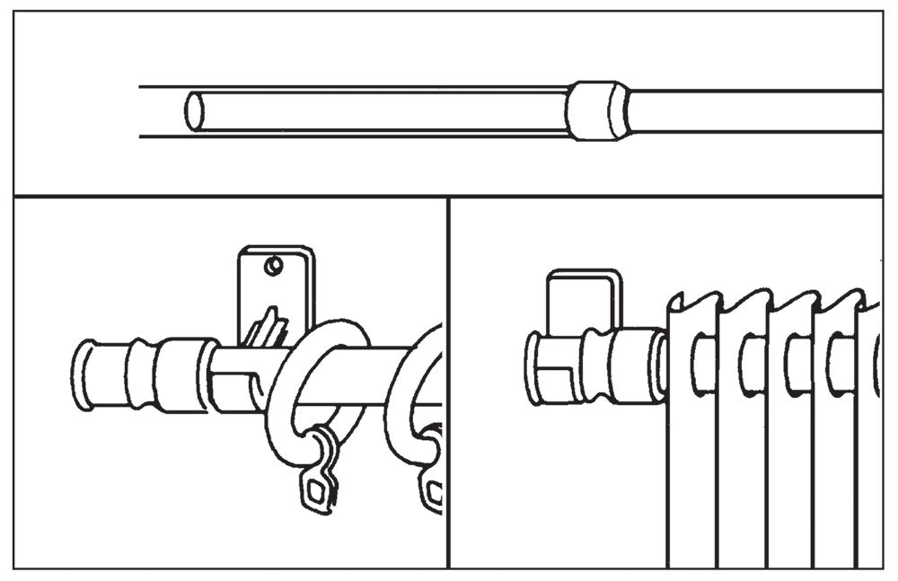 Scheibengardinenstange "California" – Caféhausstange Ø 12 mm, ausziehbar