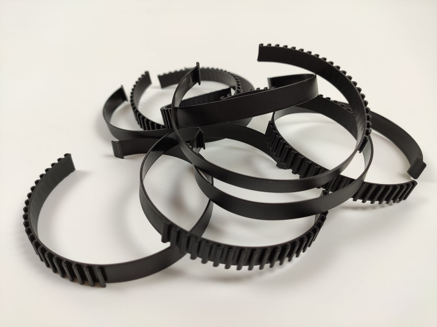 IQ CLIP Kabelbinder – schwarz, 50 Stück, wiederverwendbar und verstellbar