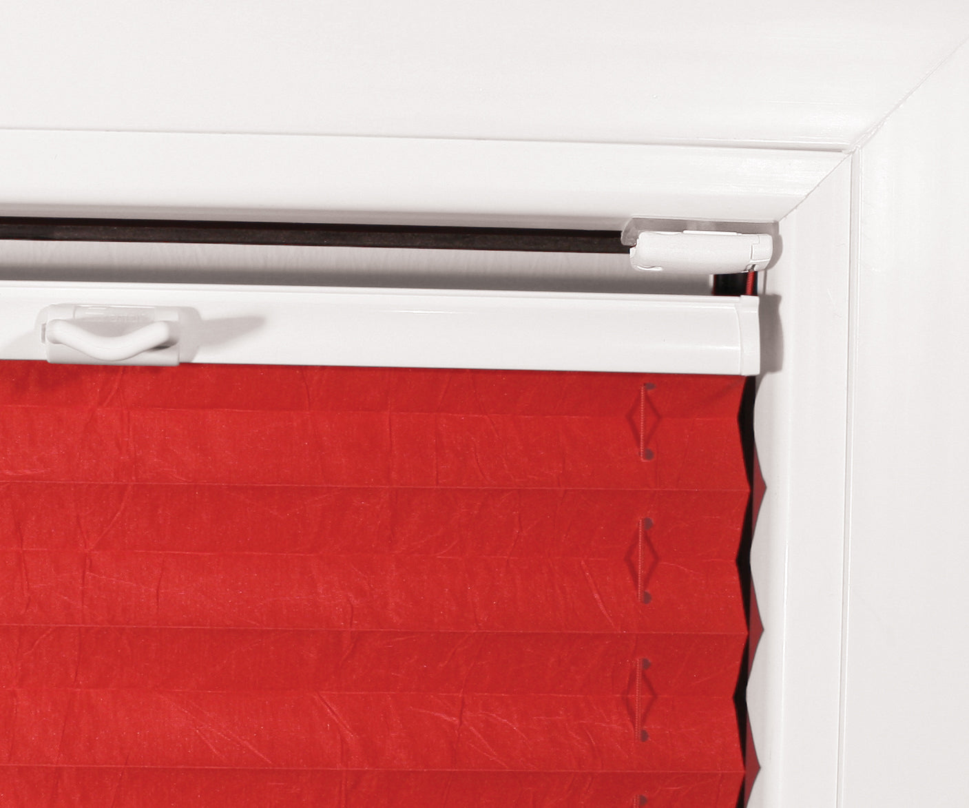 Klebehalter universell verwendbar für Plissee System Cosiflor® und Decomatic®, 4 Stück, transparent