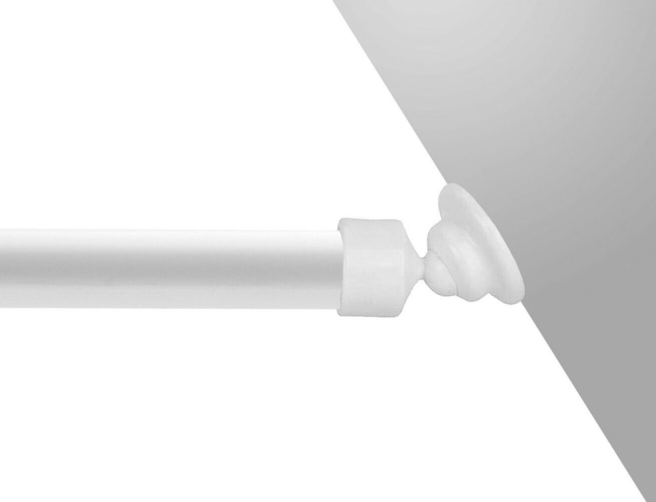 Schrägwandhalter weiß – Adapter beweglich bis 45° für Stangen Ø 20 mm