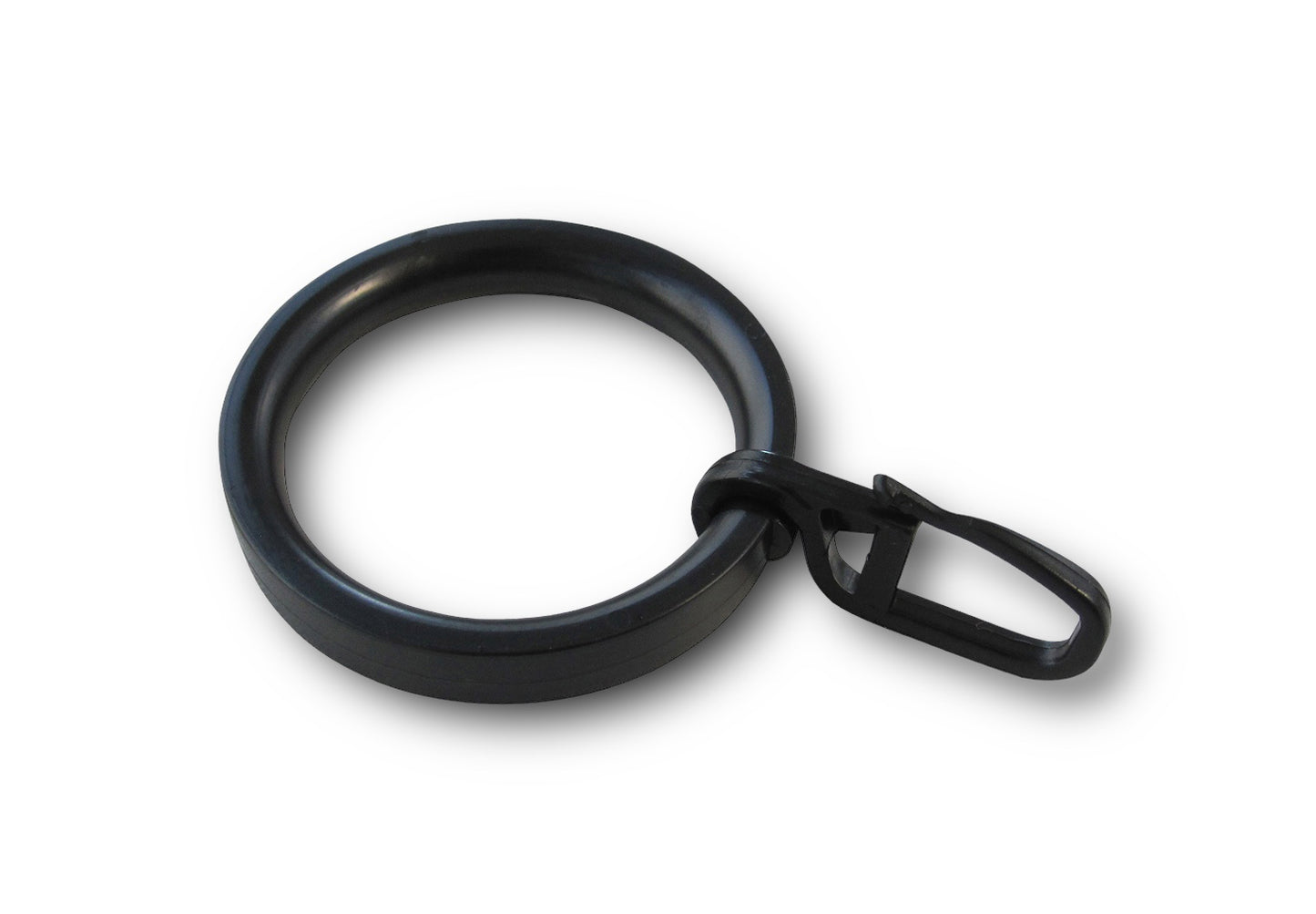 Gardinenring – Vorhangring Ø 32 x 43 mm, Kunststoff, für Gardinenstangen Ø 16 mm bis 20 mm, 10 Stück