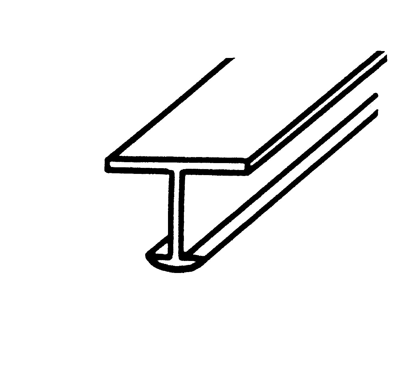 Gardinenrolle mit Faltenhaken für T-Schienen (100 Stck.)