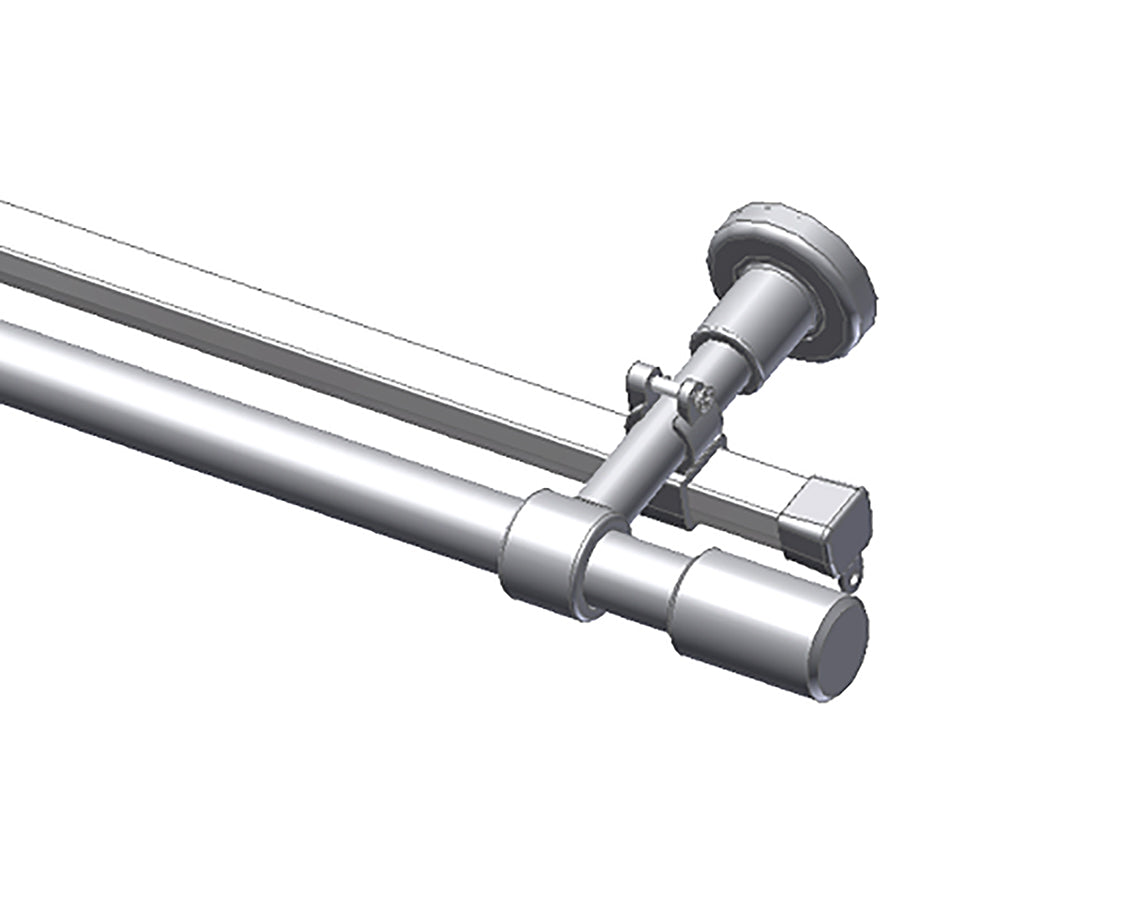 Schienenhalter und Endkappen für U-Schienen – Halter für U-Schienen an Gardinenstangen