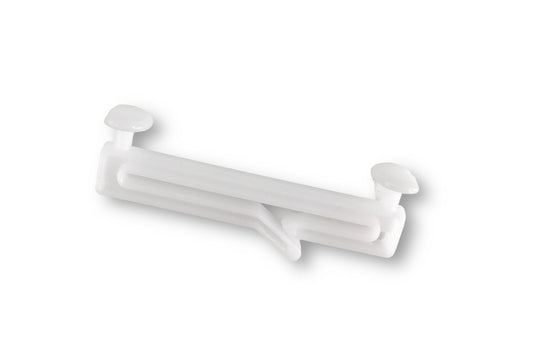 Schlaufengleiter mit Schlitz, Gleiter 50 mm breit, für Schlaufengardinen,  zum einfachen Auf- und Abhängen von Vorhängen mit Schlaufen