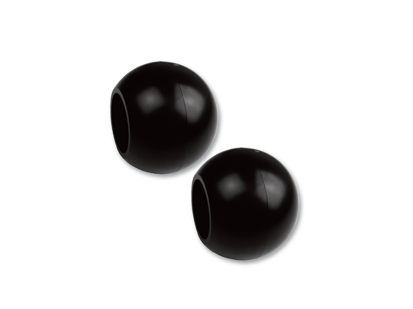 Endstück für Gardinenstangen – Endkappe "Kugel" für Stangen Ø 20 mm oder Ø 28 mm, 2 Stück