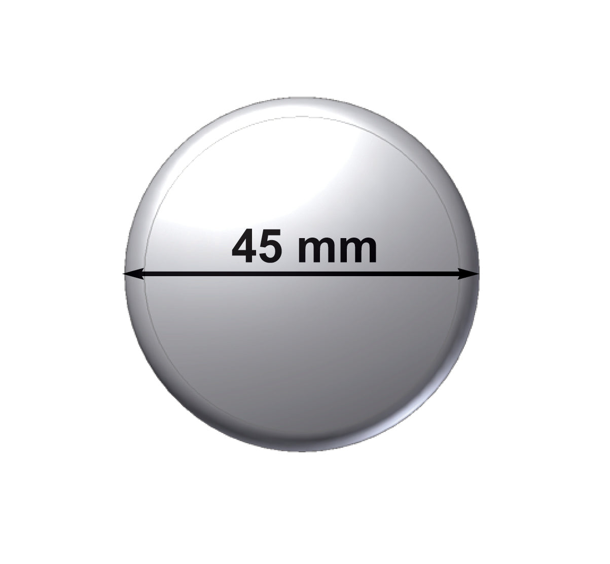 Deko-Gardinenmagnet, Magnetgriff, rund, groß, Ø 45 mm