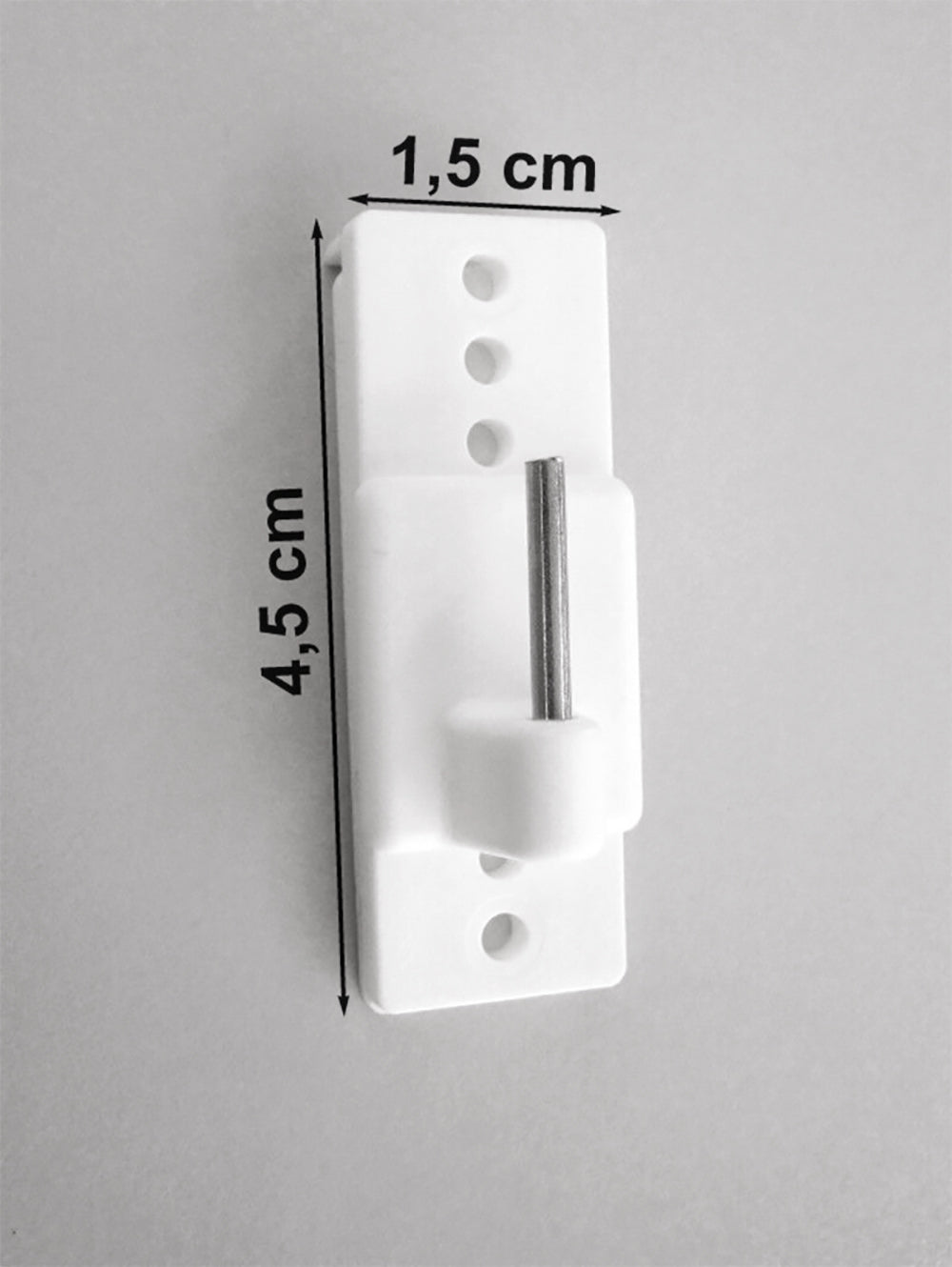 Klebehaken, Scheiben-Gardinenhaken selbstklebend, verstellbar, mit Lochplatte (4 Stck.)
