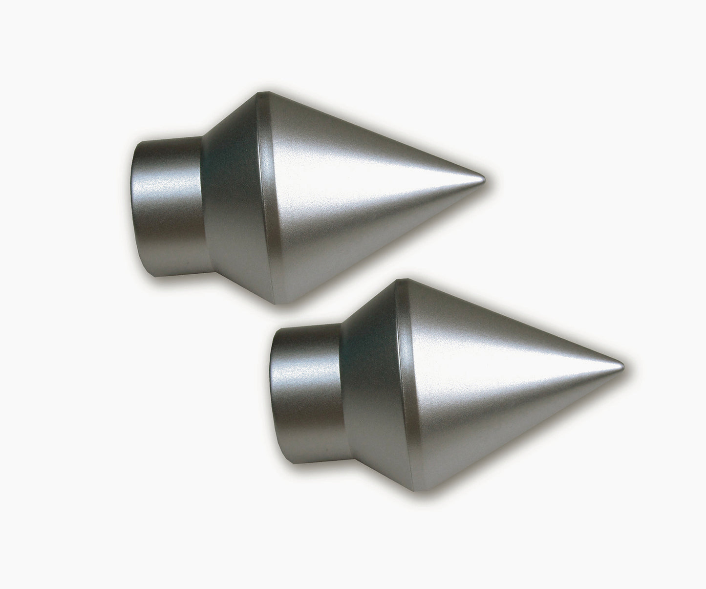 Endstück für Gardinenstangen, Endkappe Spitze "Atlanta" für Stangen Ø 20 oder 28 mm, 2 Stück