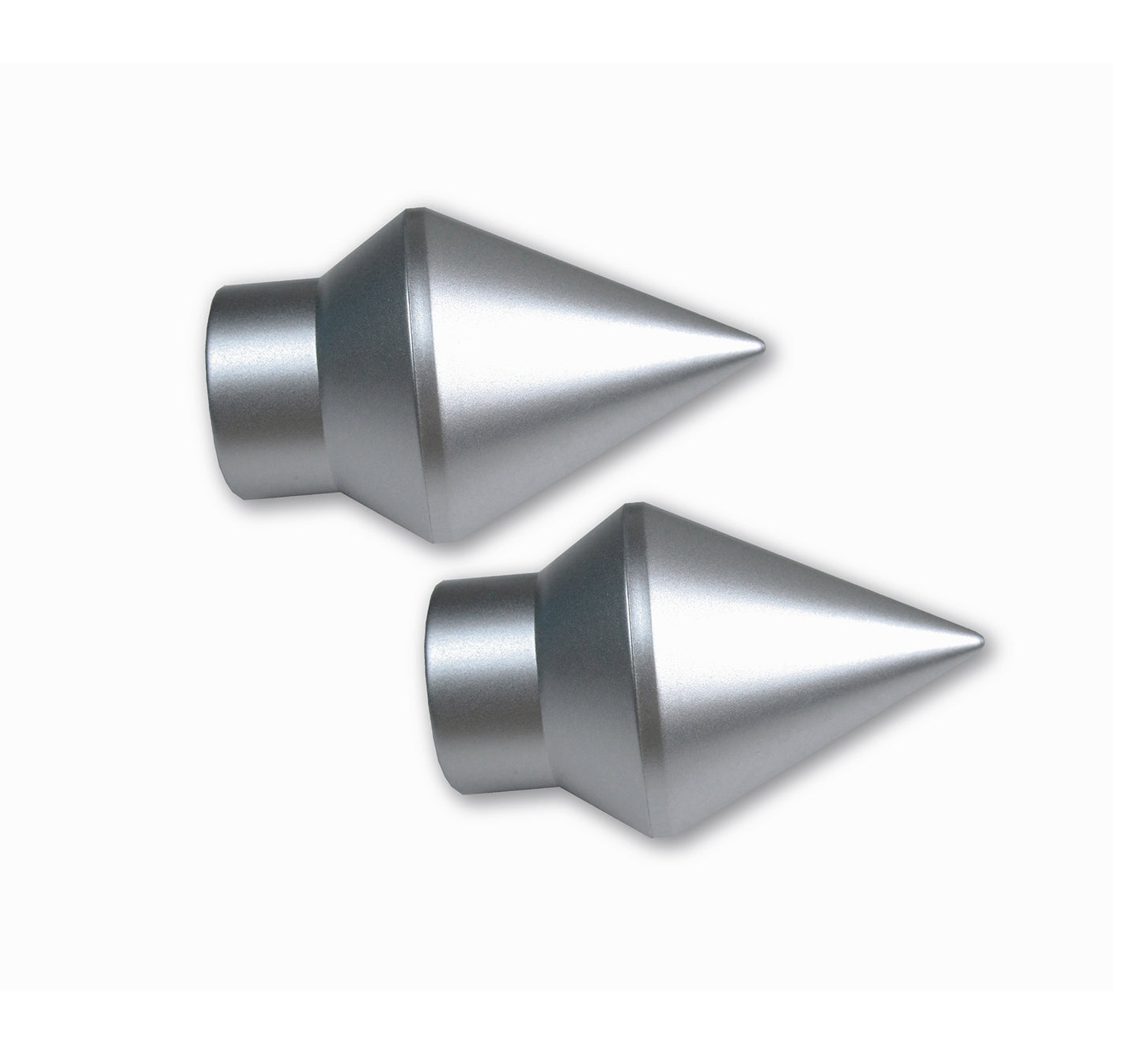 Endstück für Gardinenstangen, Endkappe Spitze "Atlanta" für Stangen Ø 20 oder 28 mm, 2 Stück