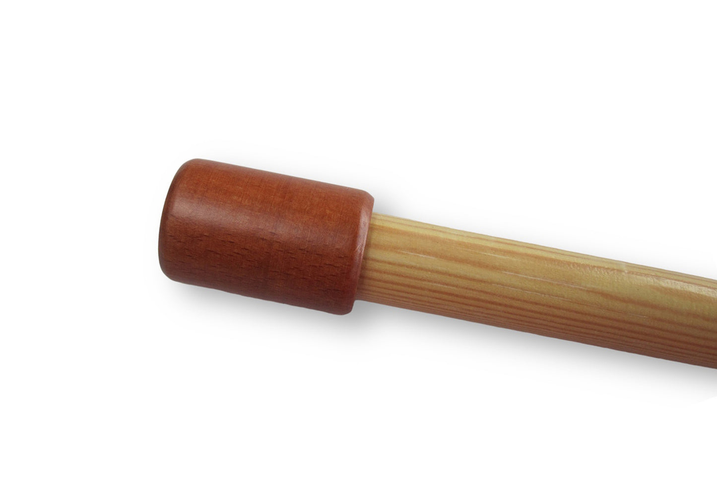 Endstücke für Gardinenstangen – 2 Stück, zylindrische Endkappen aus Holz, für Stangen Ø 20 mm