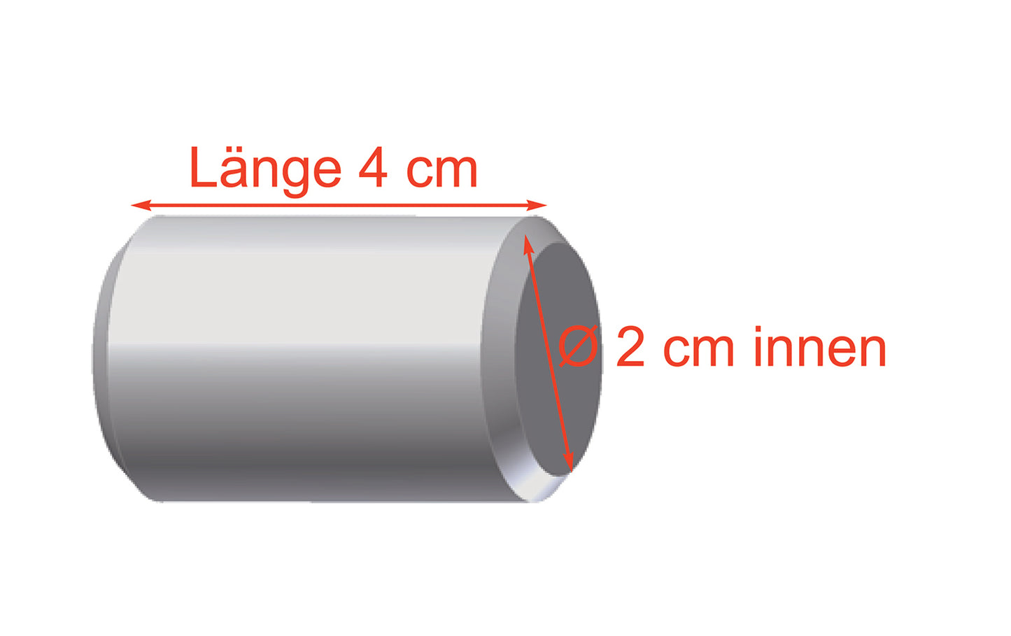 Endstück für Gardinenstangen – Endkappe Modell "Cool" für Stangen Ø 20 mm, 2 Stück
