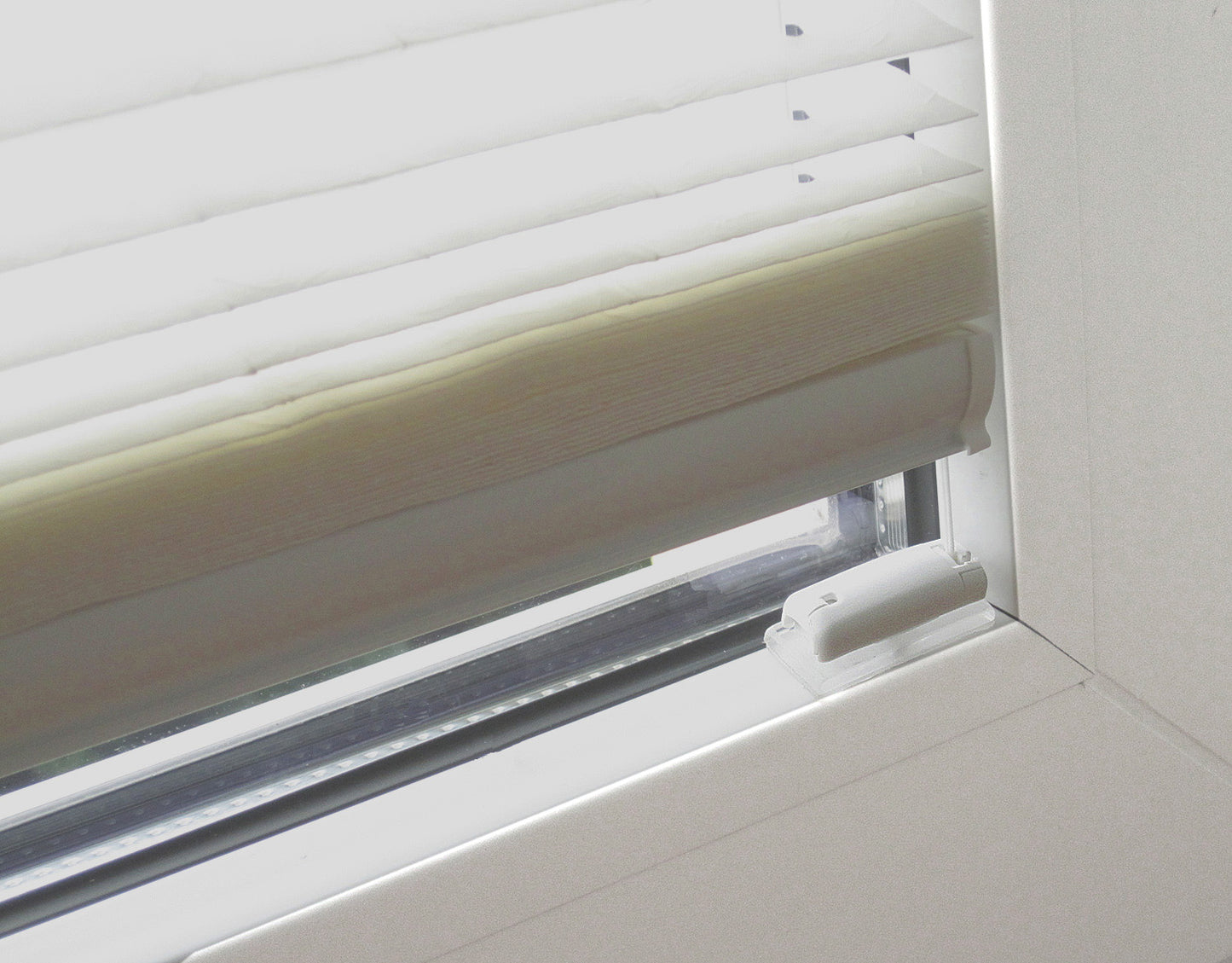 Klebehalter universell verwendbar für Plissee System Cosiflor® und Decomatic®, 4 Stück, transparent