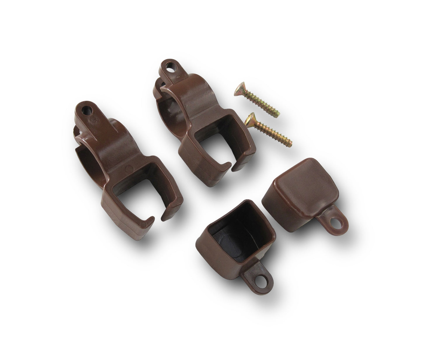 Schienenhalter und Endkappen für U-Schienen – Halter für U-Schienen an Gardinenstangen