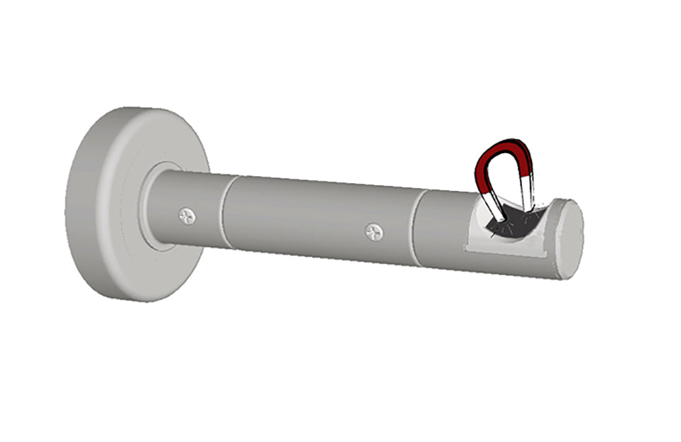 Magnetische Wandhalterung verwendbar für Gardinenstangen und Vorhangstangen Ø 16 und 20 mm